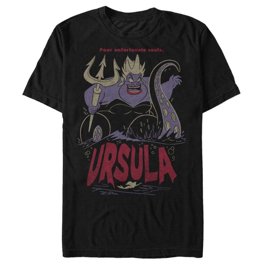 The Little Mermaid Men’s Ursula Sea Witch  T Shirt