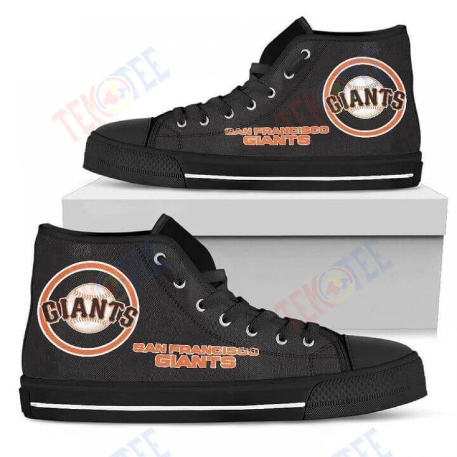 Mens Womens Circle Logo San Francisco Giants High Top Shoes TMT427