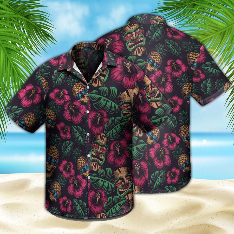 Skull Hawaiian Shirt Ha4367