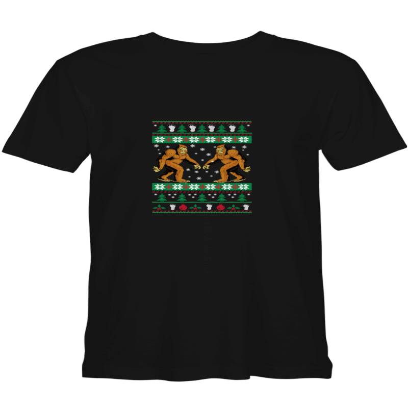 Yeti Big Foot Ugly Christmas T-Shirt For Men And Women