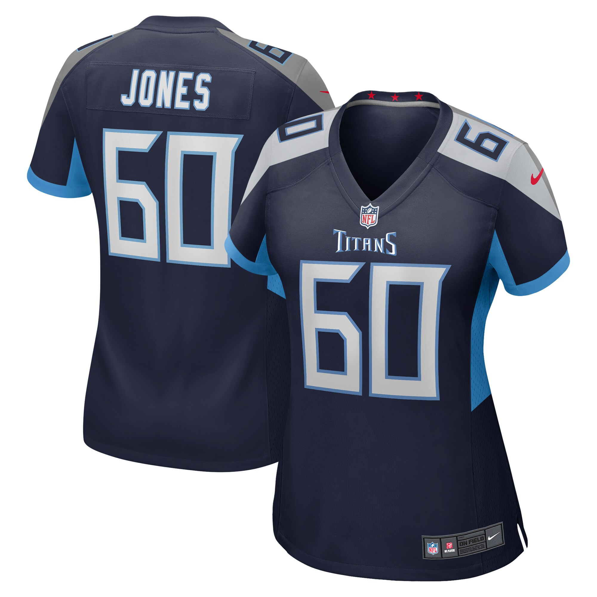 Ben Jones Tennessee Titans Womens Game Jersey – Navy NFL