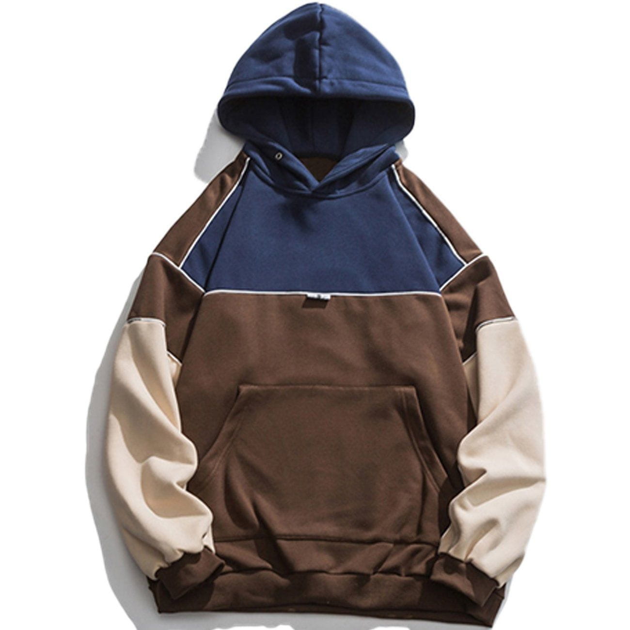 Talishko™ – Contrasting Color Stitching Hoodie