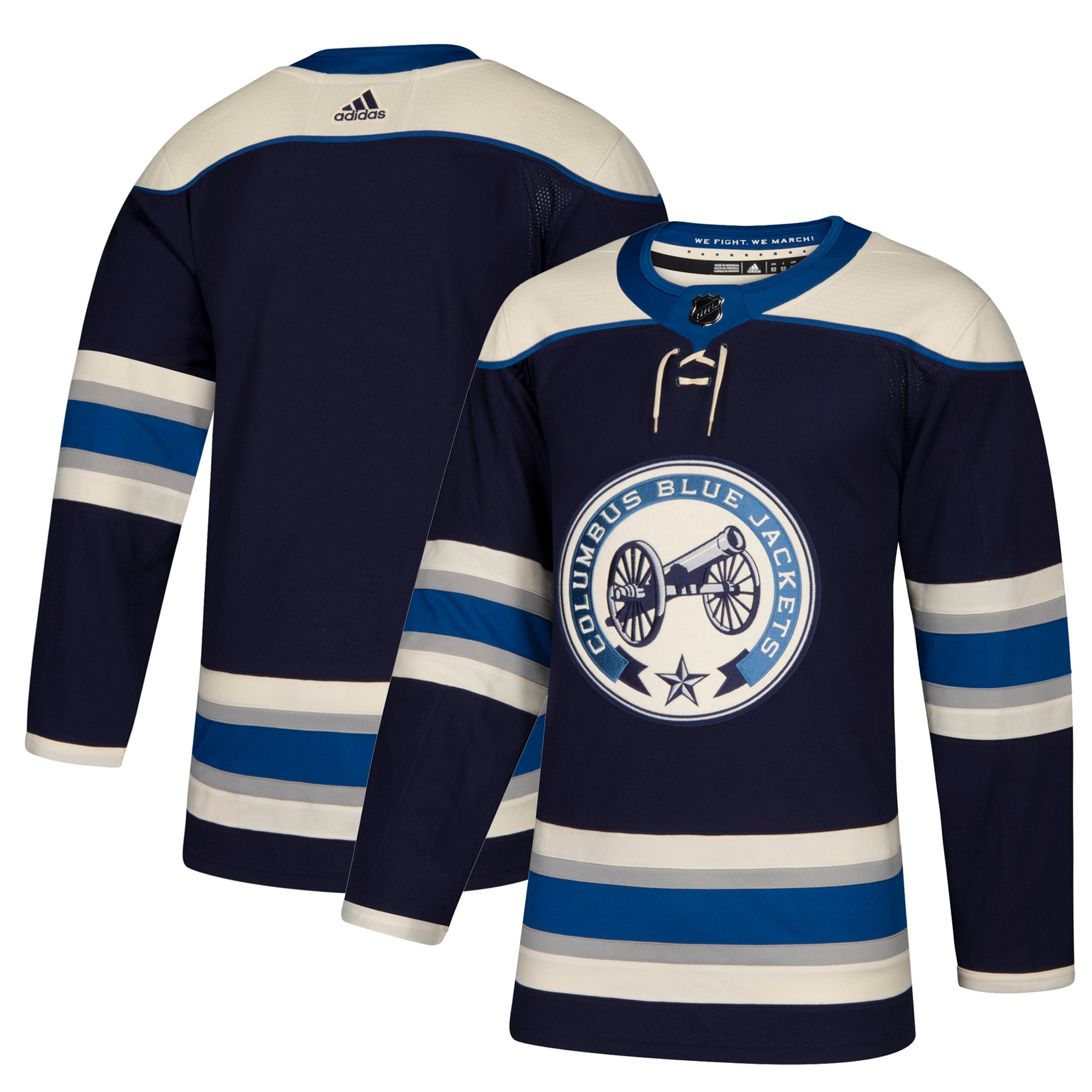 Columbus Blue Jackets Authentic Alternate Blank Jersey – Navy