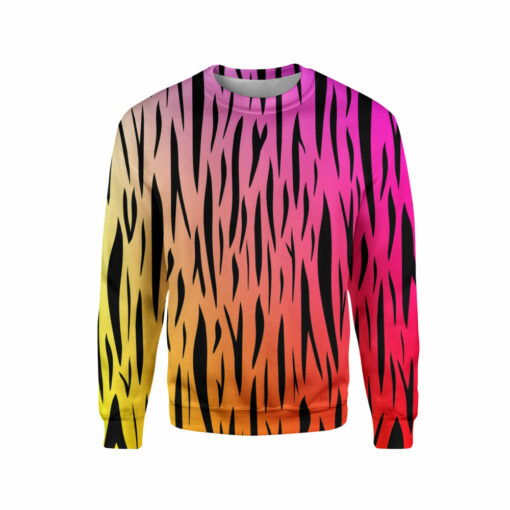 Tiger Print Color Sweatshirt