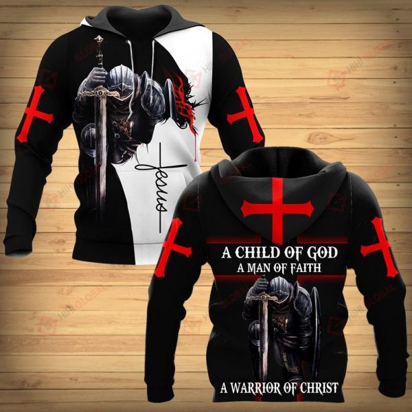 02 A Child Of God Knight Jesus Hoodie Jesus Hoodie Gifts For Christians