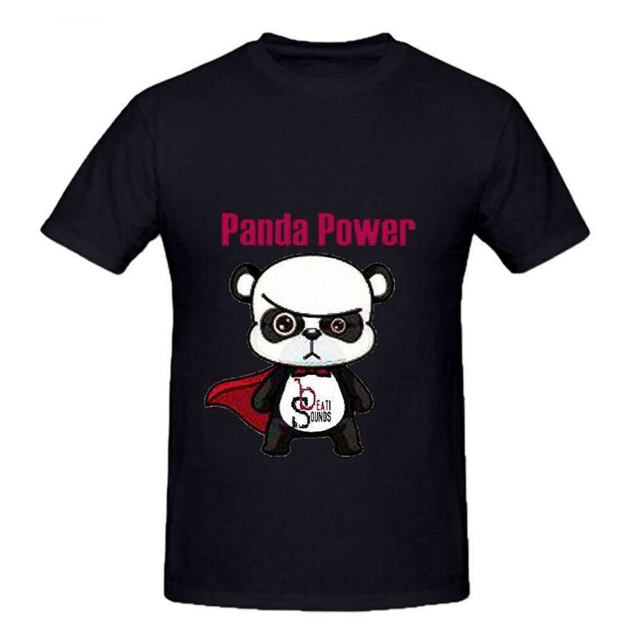 Panda Power – Single Beati Sounds Mens Crew Neck Cheap Fashion Short Sleeved T-Shirt