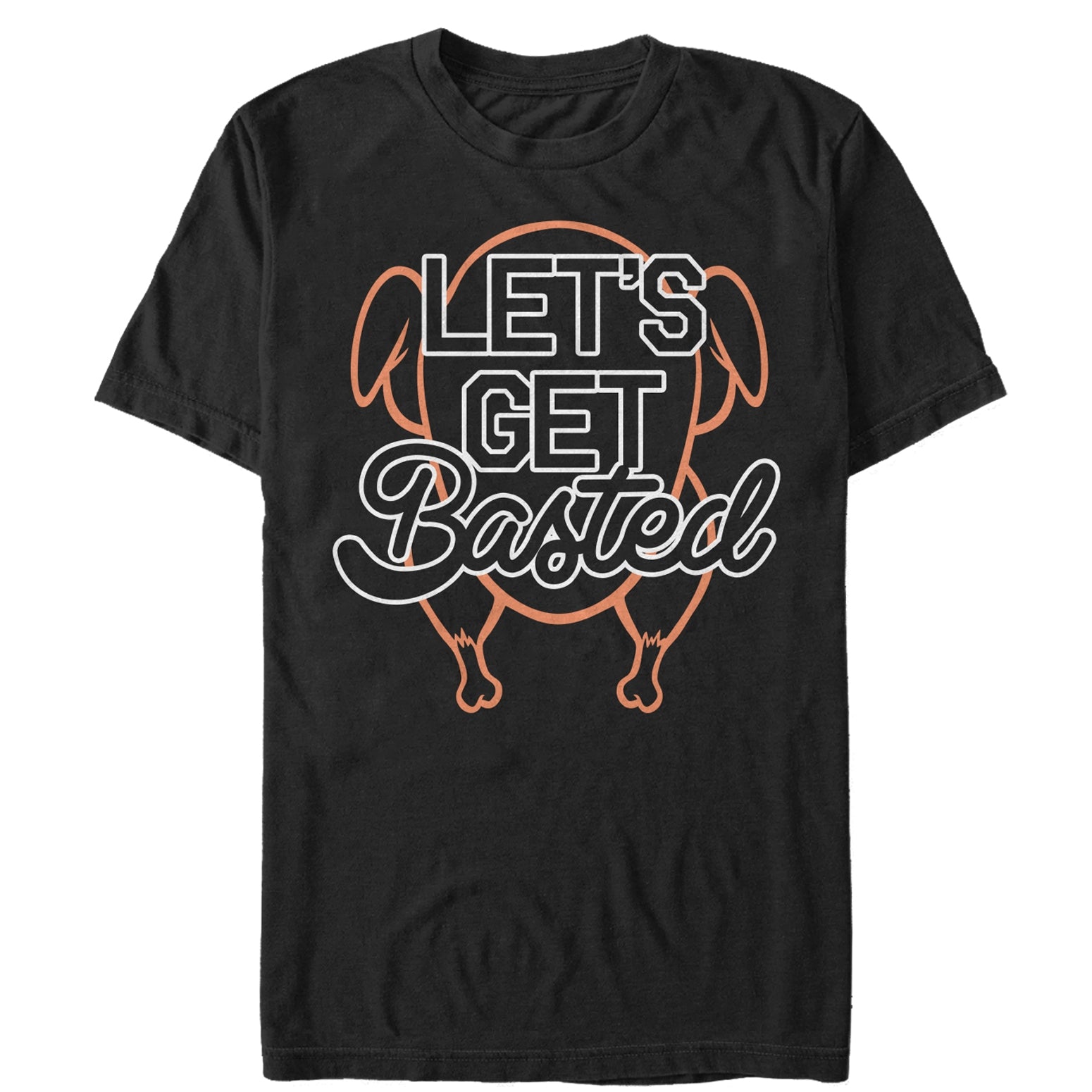 Chin Up Women’S Let’S Get Basted  Boyfriend Tee