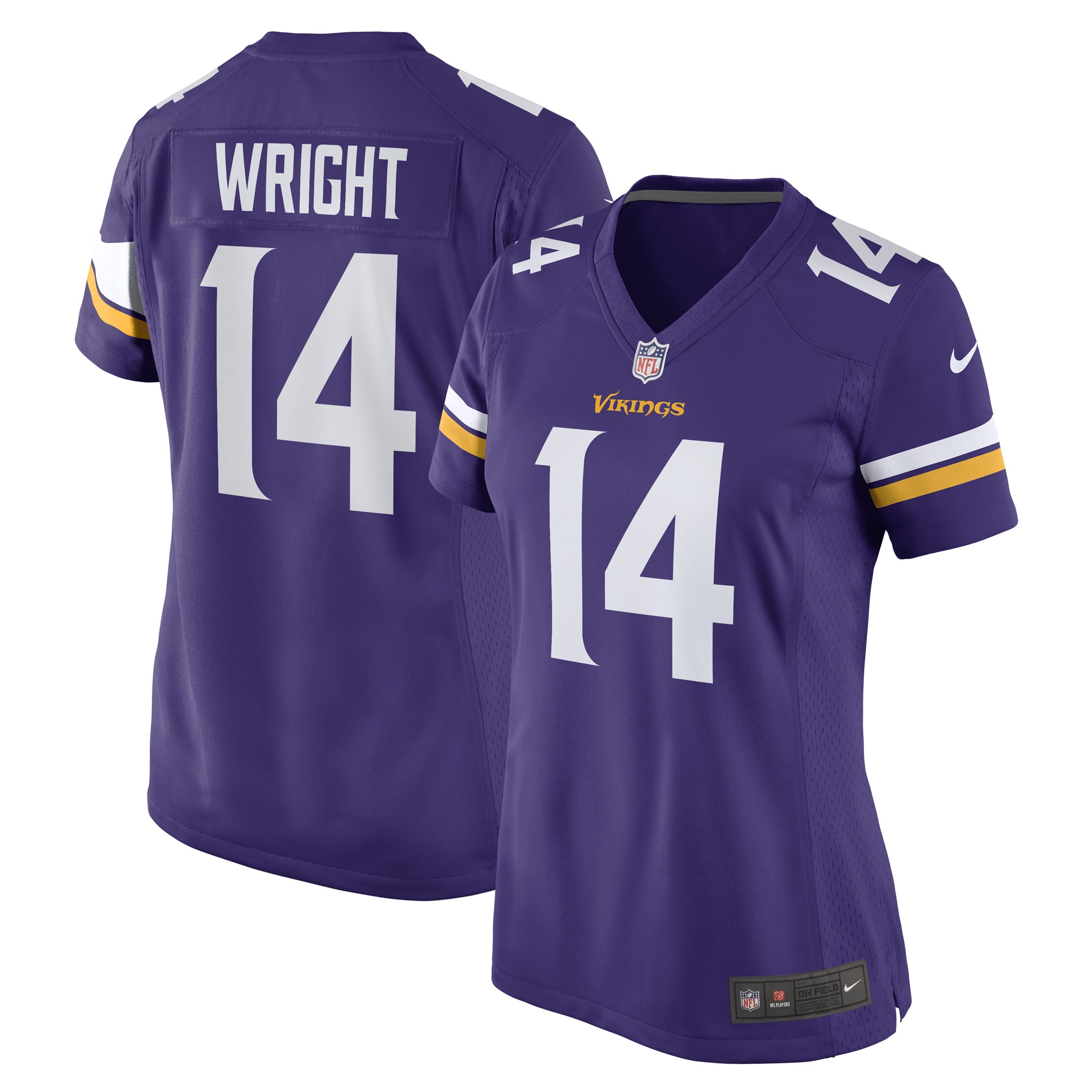 Women’s Minnesota Vikings Ryan Wright Purple Game Player Jersey