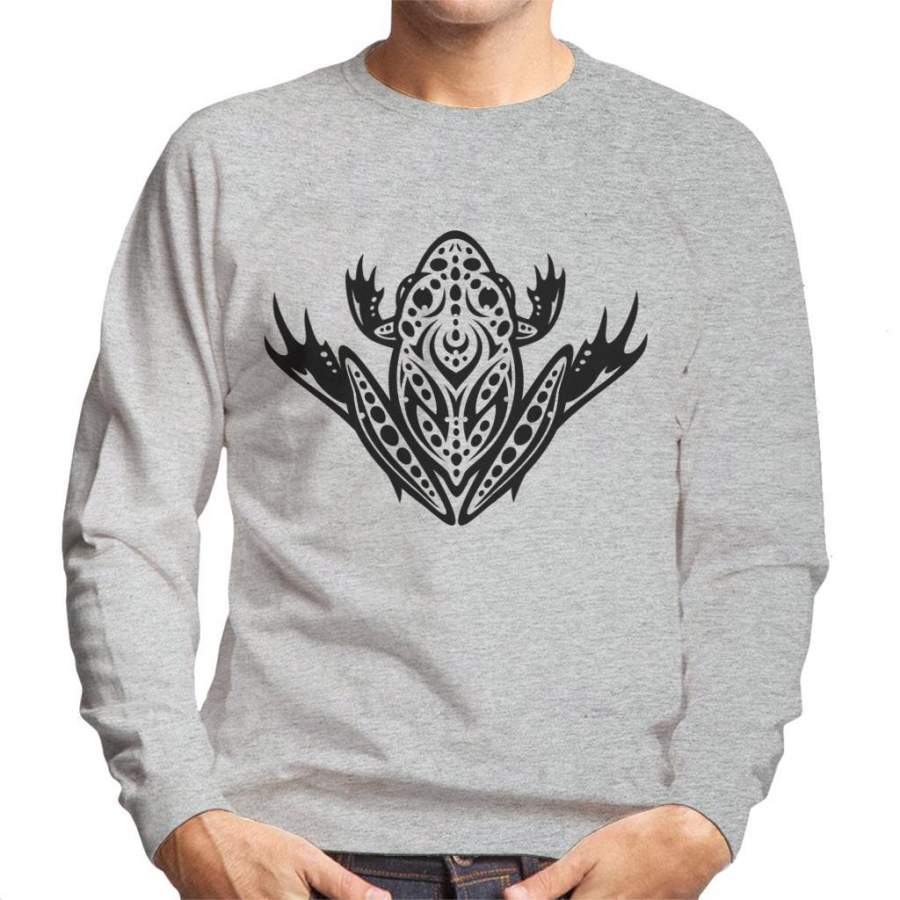 Frog Tribal Style Men’s Sweatshirt