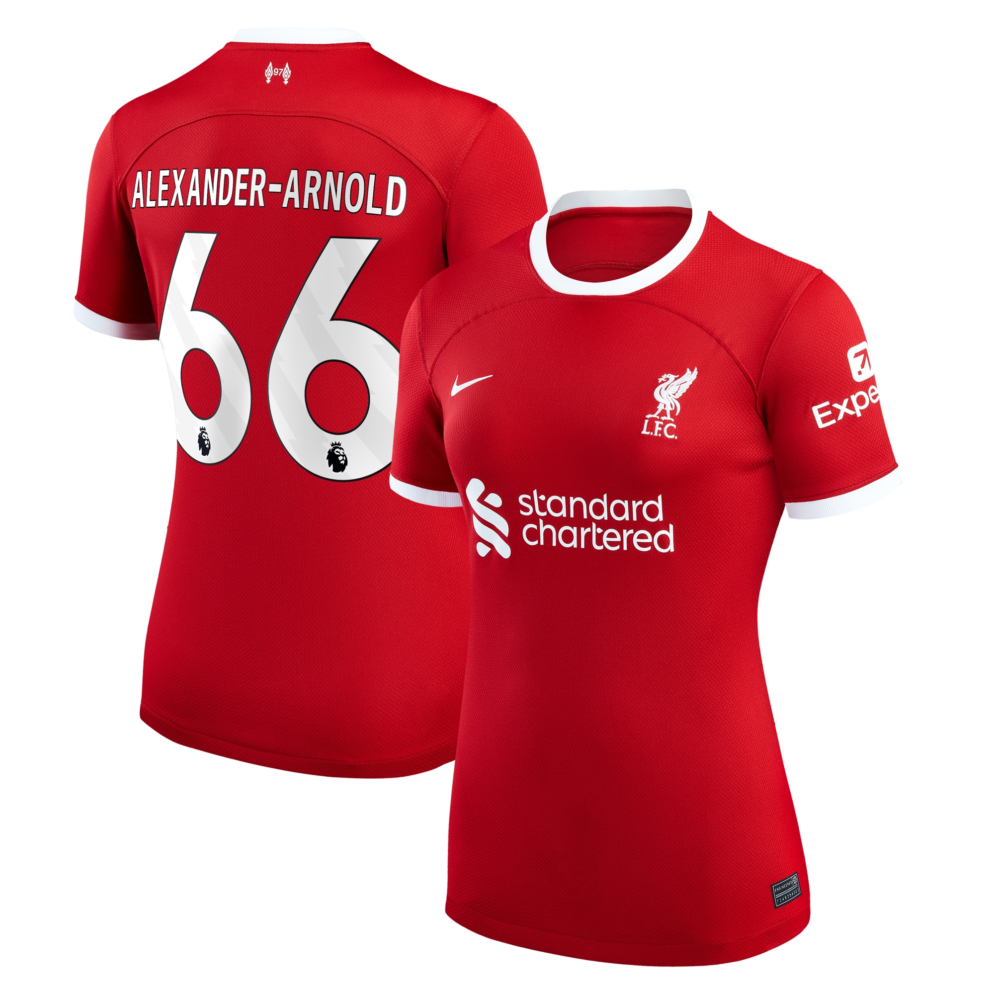 Trent Alexander-Arnold Liverpool Women's 2023/24 Home Replica Player Jersey – Red