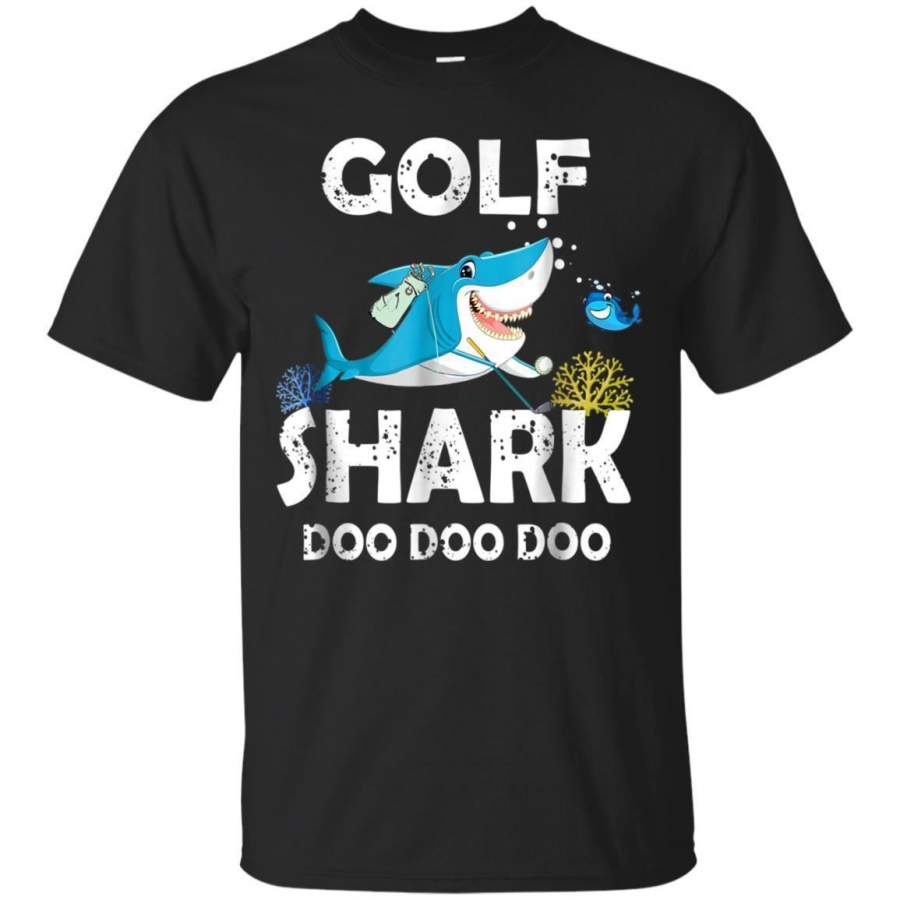 AGR Golfing Shark Funny Shark Lovers Family Cute Tshirt Gift Jaq T-shirt