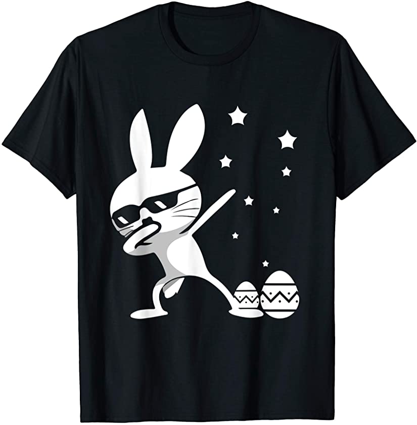 Cute Bunny Easter Glass Boys Girls Adults Happy Easter Day T-Shirt