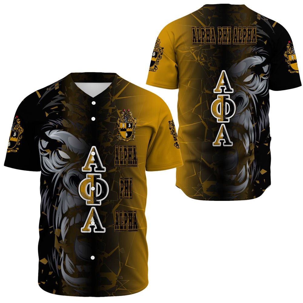 Africa Zone Clothing – Alpha Phi Alpha Gorilla Broken Style Baseball Jerseys A35