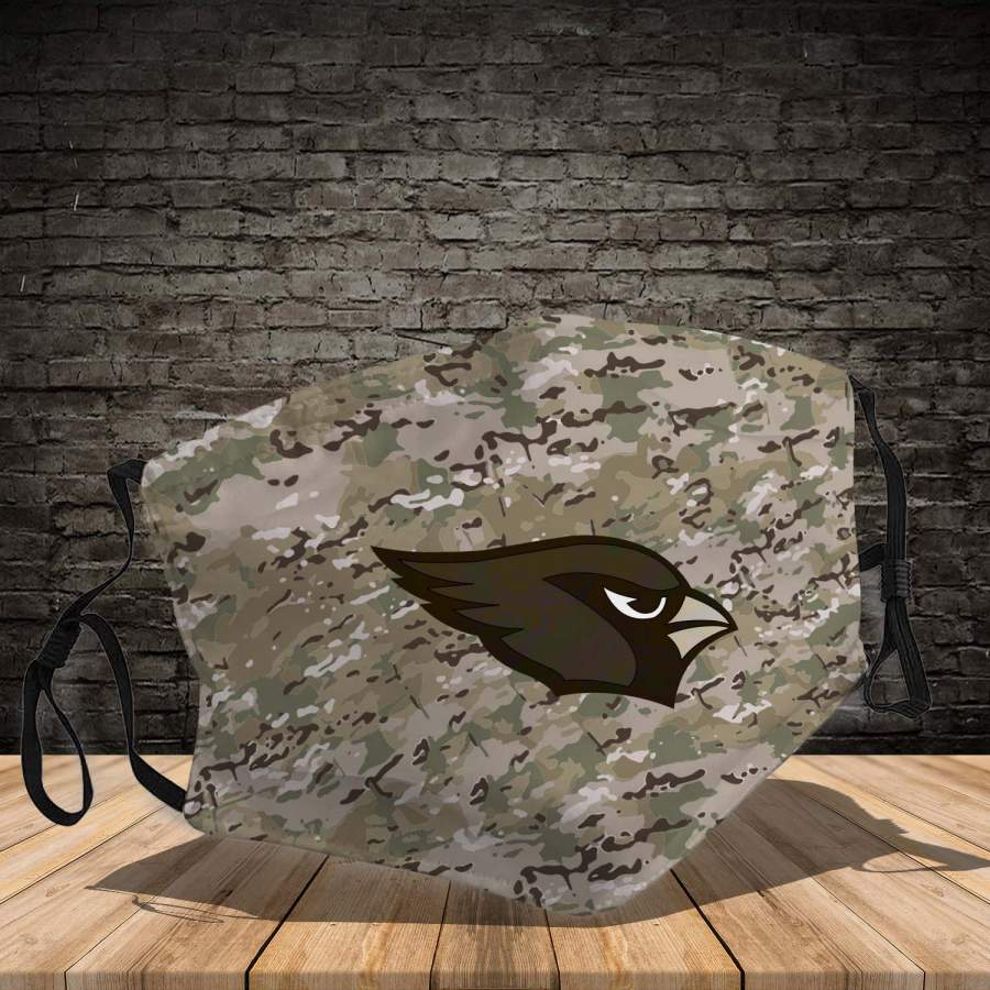 Arizona Cardinals camo   3D Full print !!! Face Shield Cover