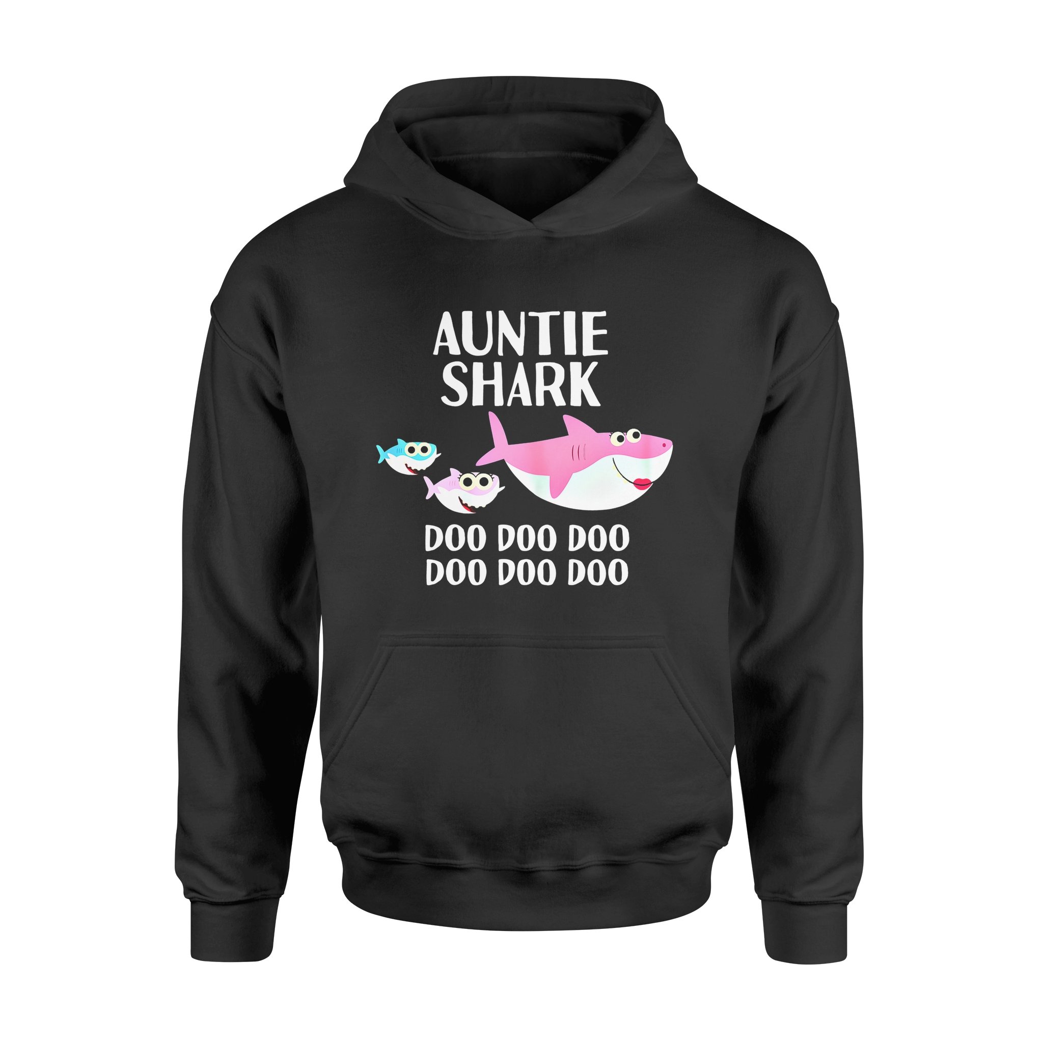 Animals gift idea Womens Auntie Shark Doo Doo Shirt Halloween Christmas T-Shirt – Standard Hoodie