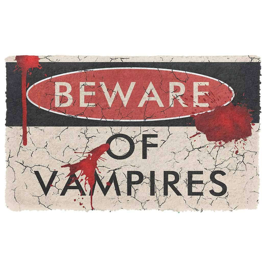 Gearhuman 3D Beware Of Vampires Doormat