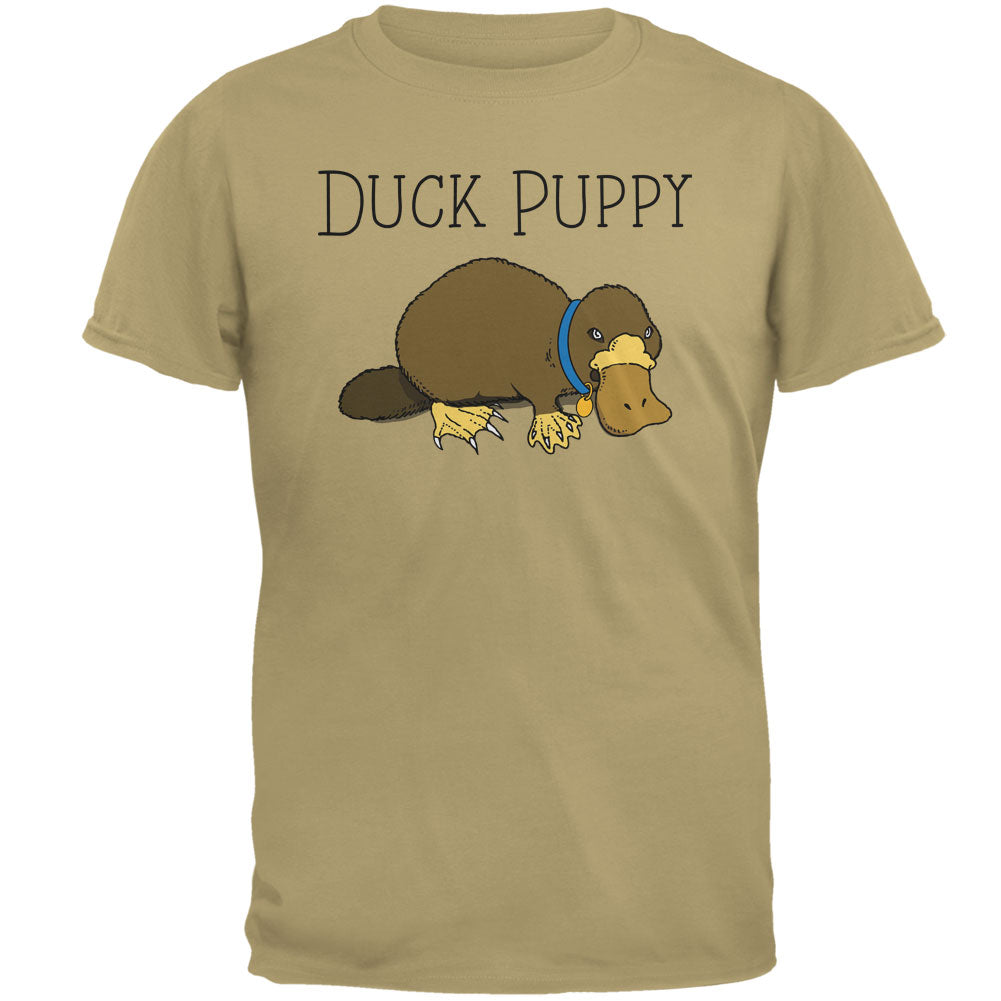 Duck Puppy Platypus Tan Adult T-Shirt