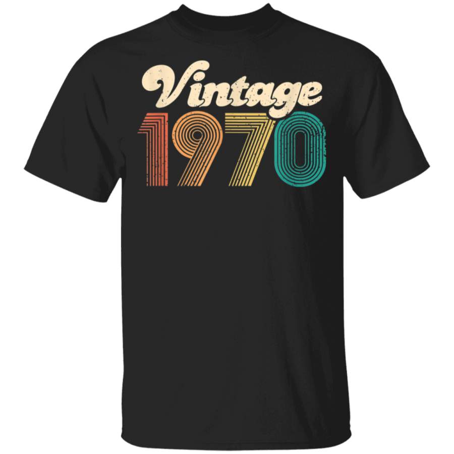 50th Birthday Gift – Vintage 1970 – Retro Bday 50 Years Old T-Shirt