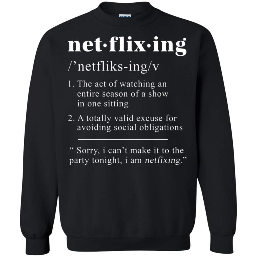 AGR Netflix Netflixing Definition Sweatshirt