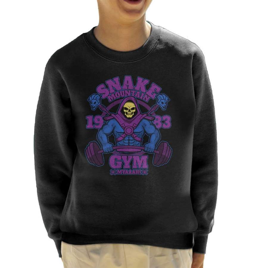 He Man Skeletor Snake Mountain Gym Kid’s Sweatshirt