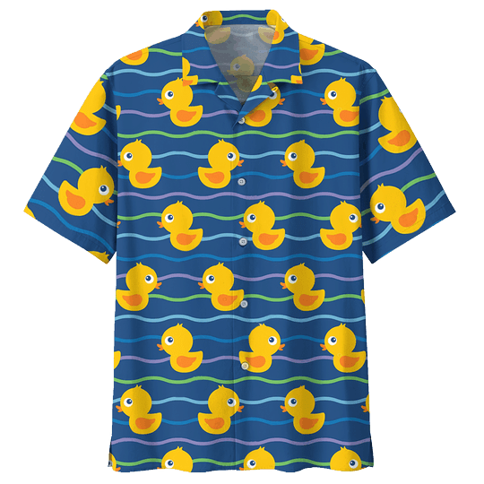 Yellow Ducklings Are Swimming Hawaiian Shirt Ha51002