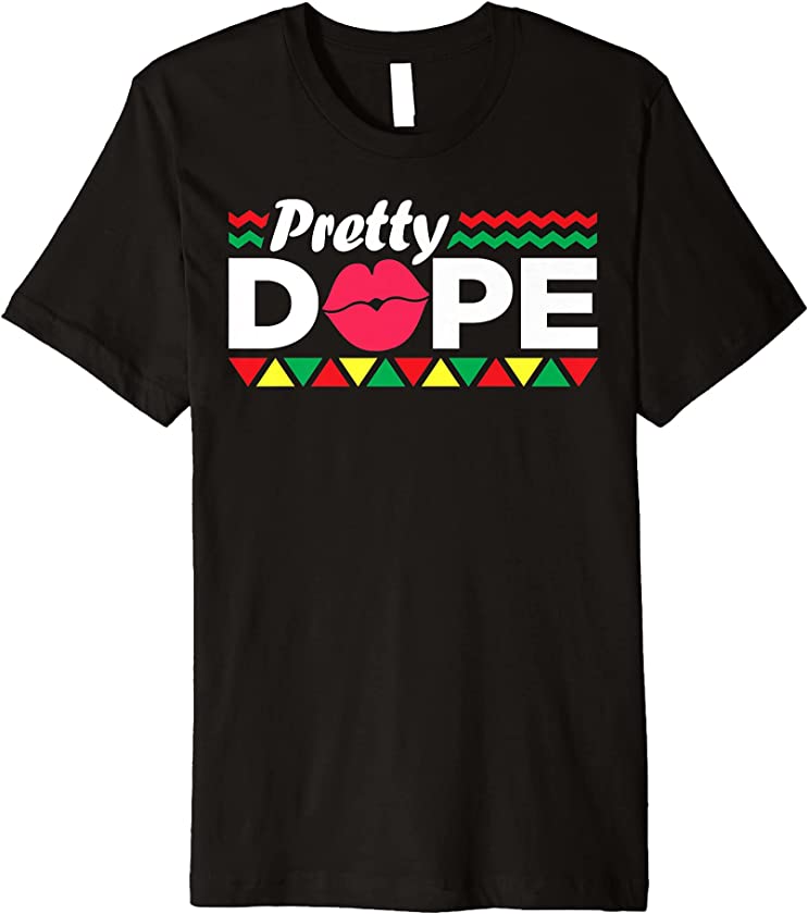 Black Queen Pretty Dope Educated African American Women Gift Premium T-Shirt