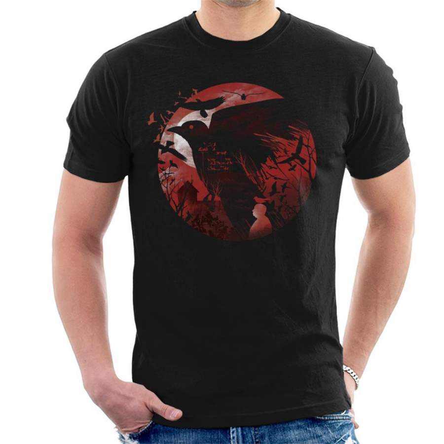Alfred Hitchcock Silhouette The Birds Men’s T-Shirt