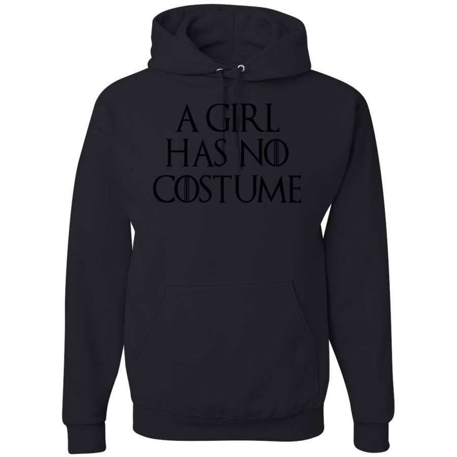 A Girl Has No Costume Halloween Graphic Hoodie Sweatshirt