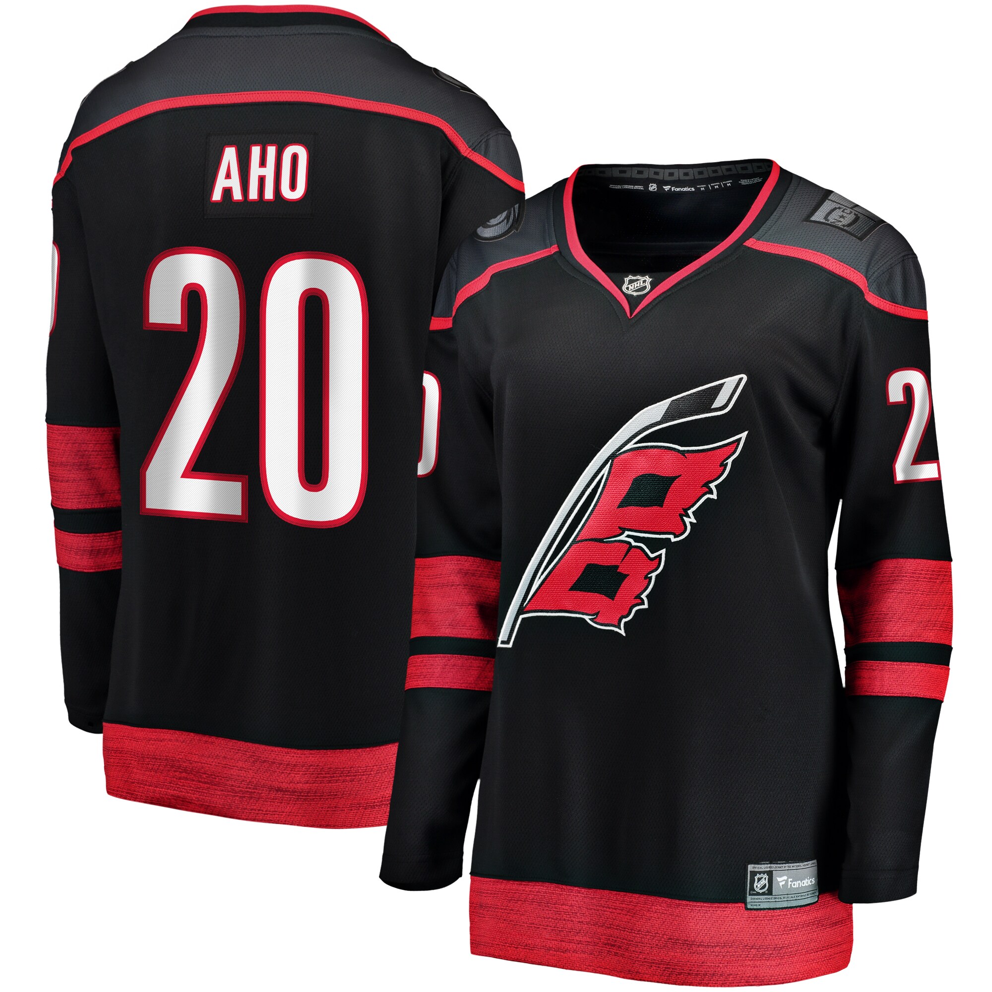 Women's Carolina Hurricanes Sebastian Aho Black Home Premier Breakaway Jersey