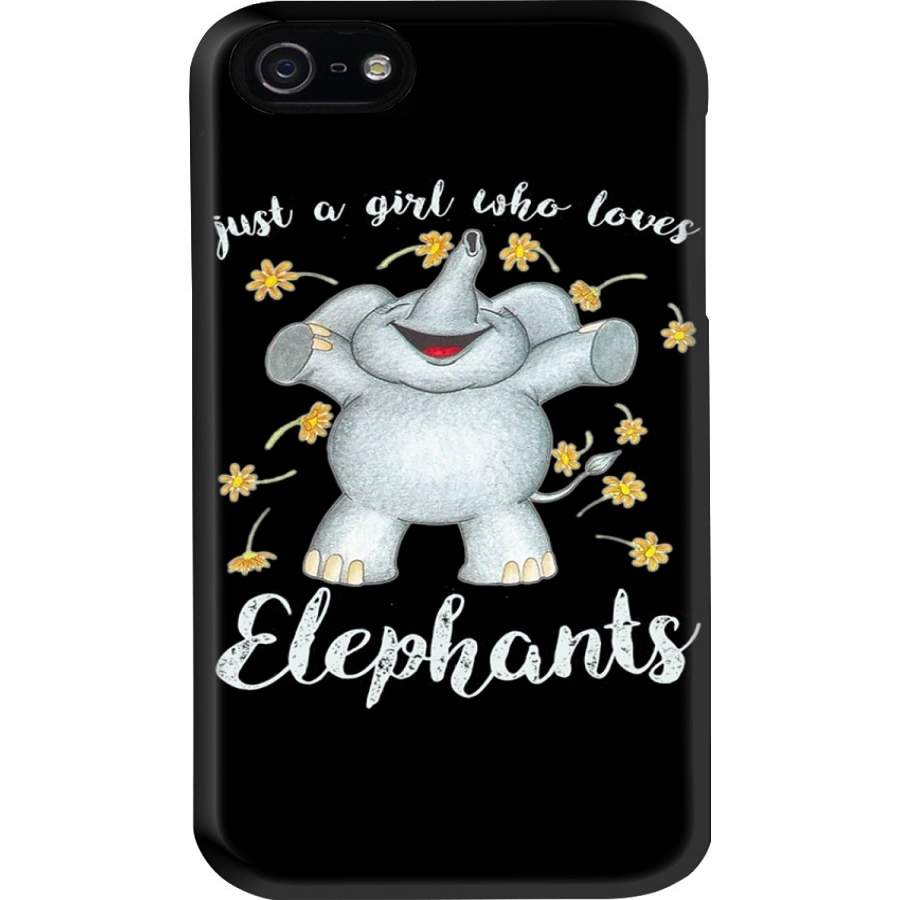 Just A Girl Who Loves Elephants Custom Design Phone case