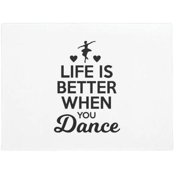 Personalized Name Family House Life Is Better When You Dance – Cute Dance Shirt L Doormat Floor Mat Door Mat Home Decor