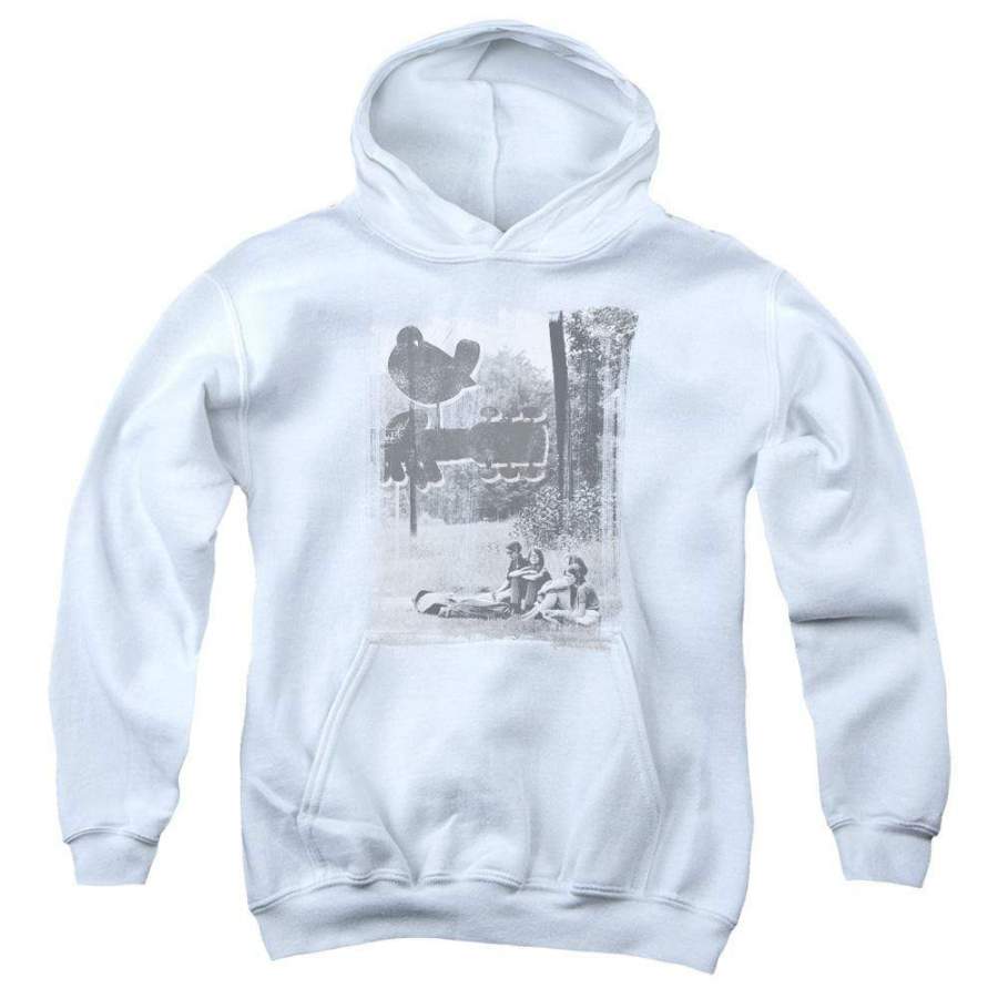 Woodstock Hippies In A Field Youth Hoodie (Ages 8-12)