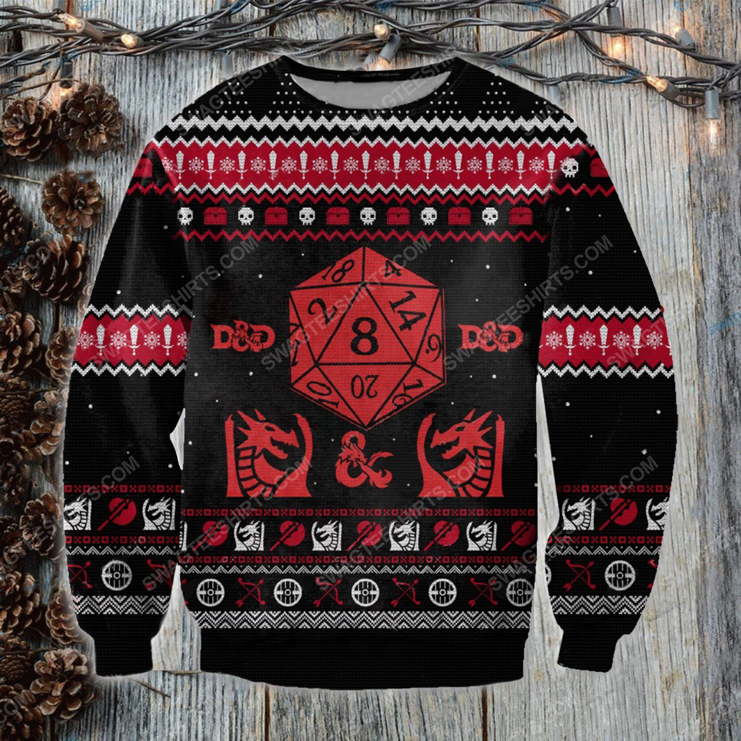 [Special Edition] The Dungeons And Dragons Game Ugly Christmas Sweater – Maria