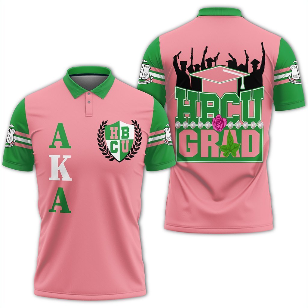 Greek Life Polo – Alpha Kappa Alpha Hbcu Graduation Polo Shirt