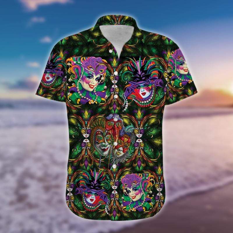 Amazing Colorful Happy Mardi Gras 2021 Hawaiian Shirts #180221h