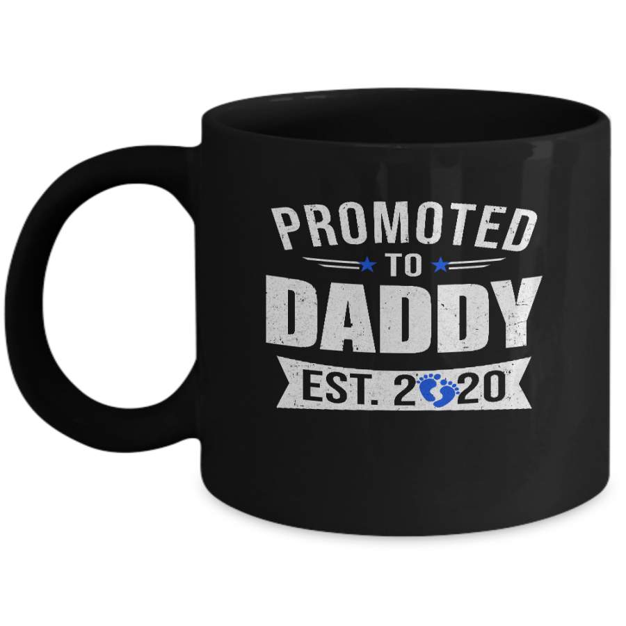 Vintage Promoted to Daddy Its a Boy 2020 New Dad Mug