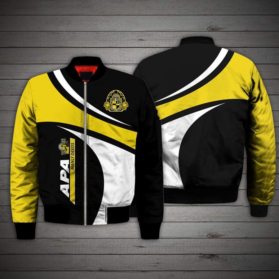 3D ALL OVER ALPHA PHI ALPHA BOMBER JACKET 22112019