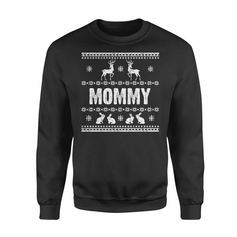 Ugly Reindeer Rabbit Mommy Christmas Gift Sweatshirt