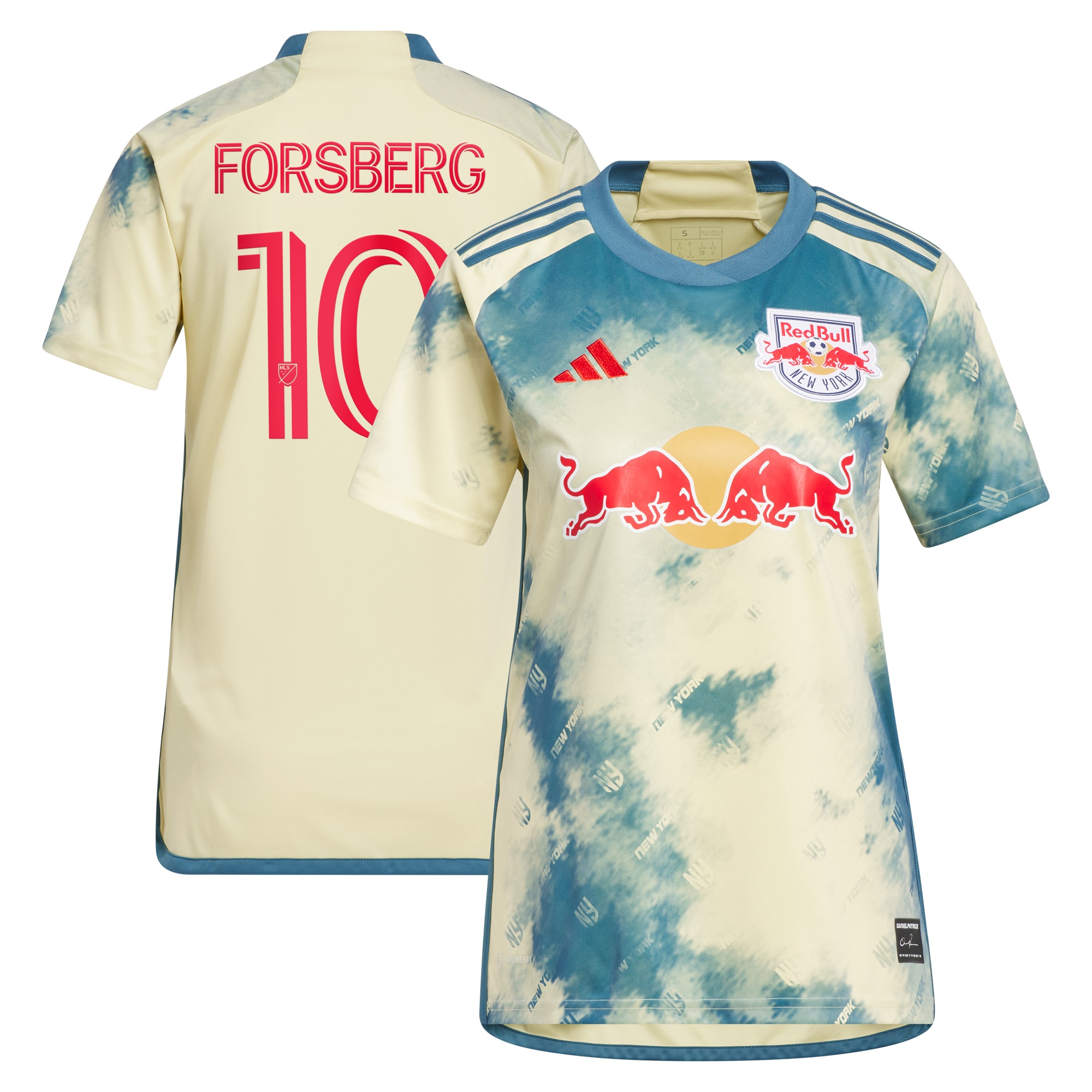 Emil Forsberg New York Red Bulls Women's 2024 Daniel Patrick Kit Replica Player Jersey  Yellow