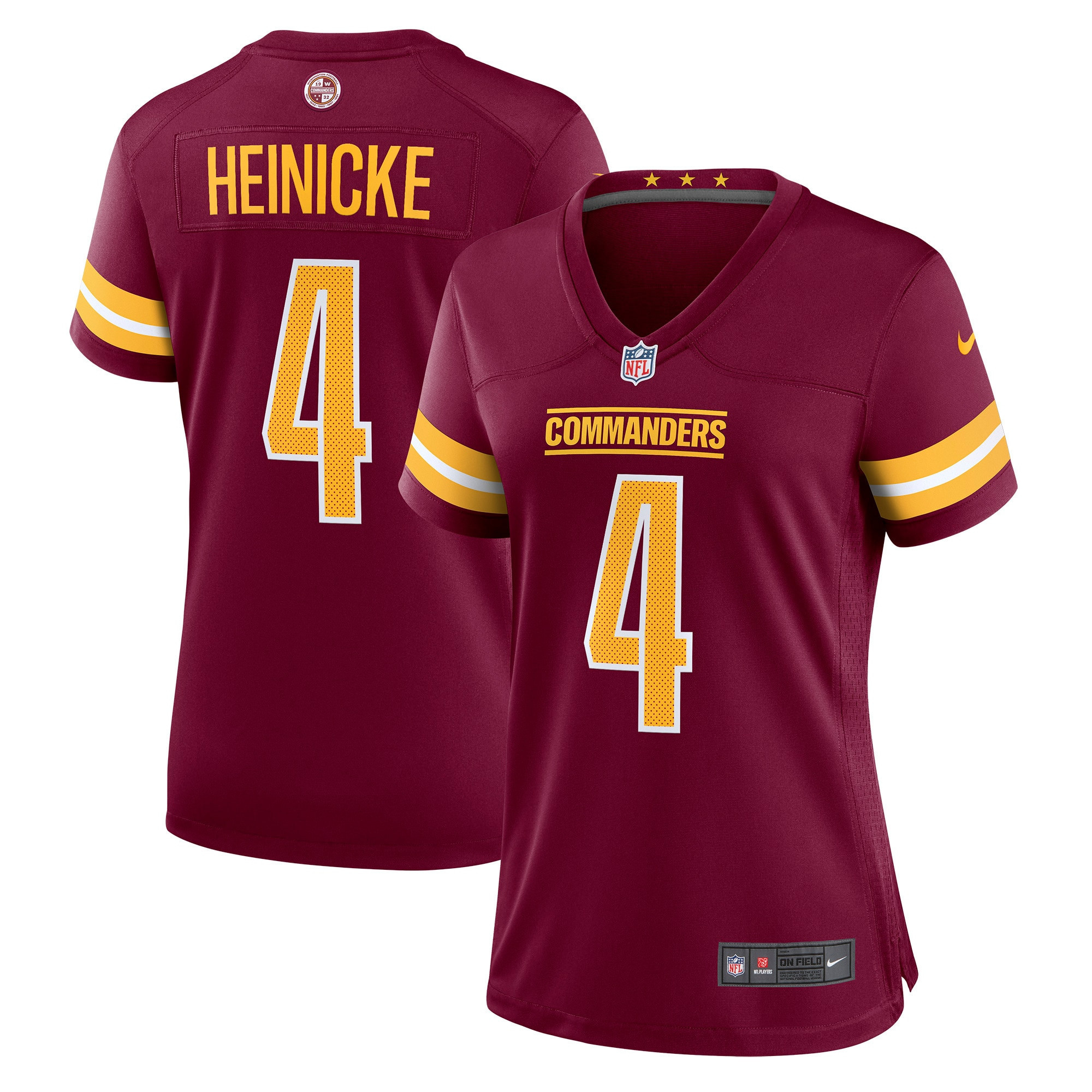 Taylor Heinicke Washington Commanders Womens Player Game Jersey – Burgundy NFL