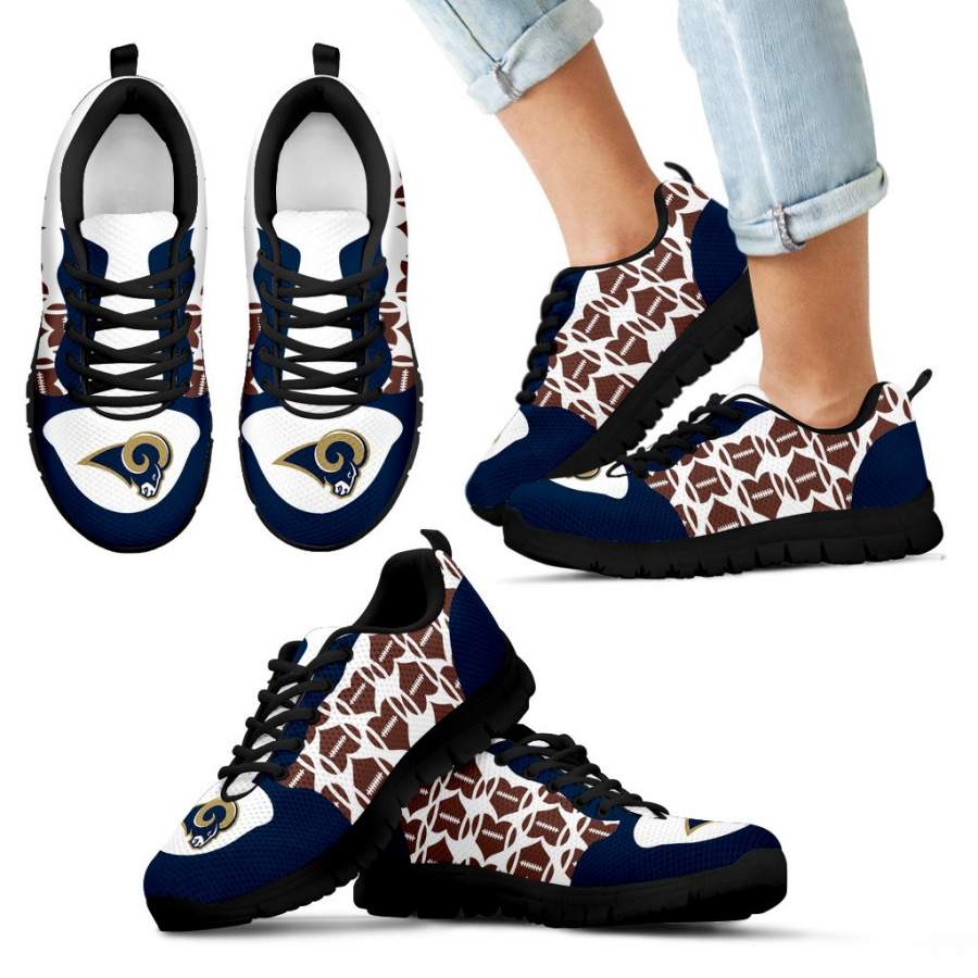 Great Football Love Frame Los Angeles Rams Sneakers