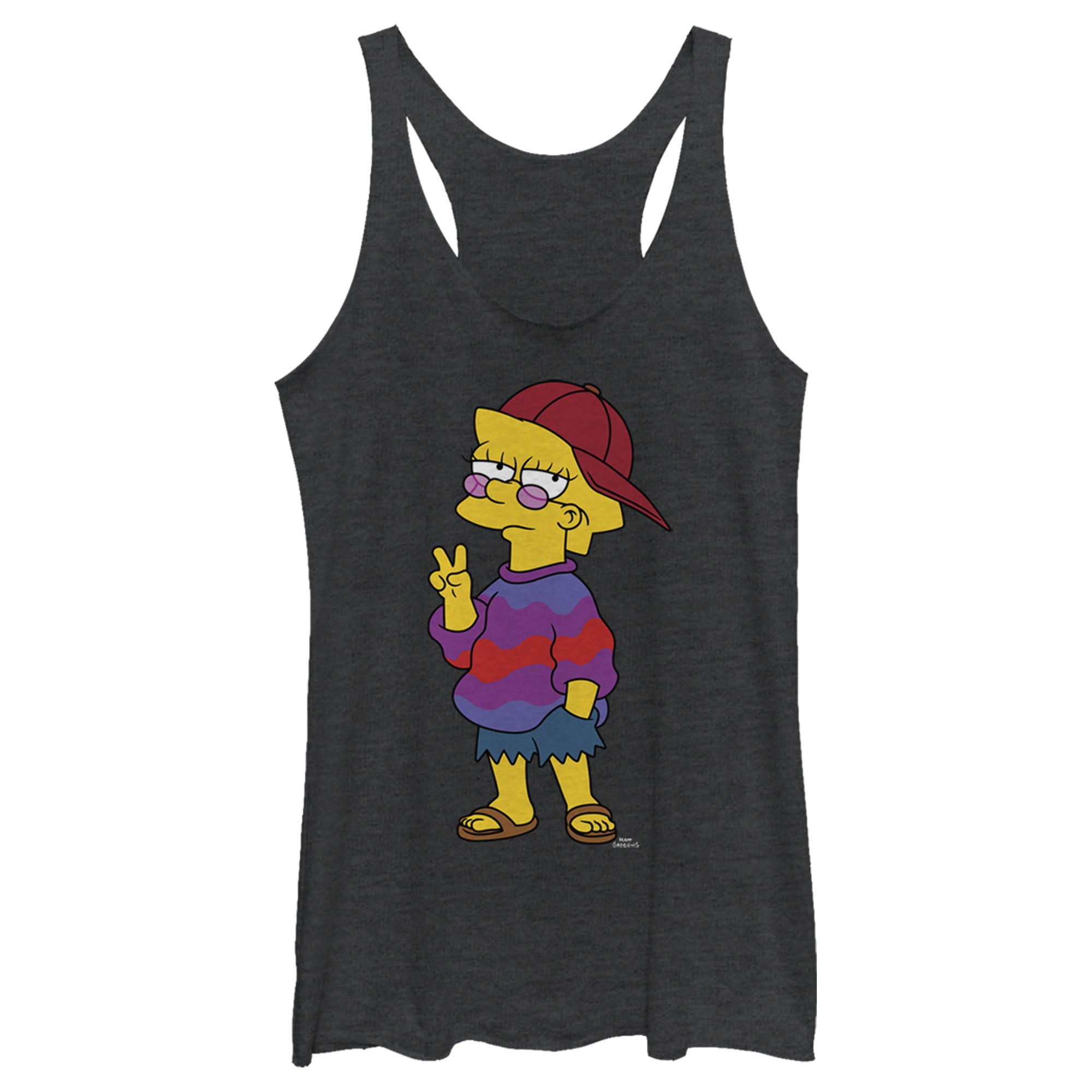 Women’S The Simpsons Cool Lisa Racerback Tank Top