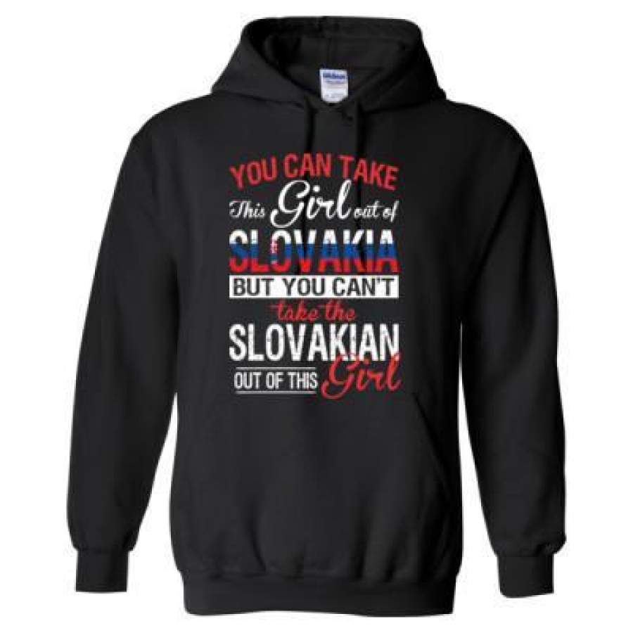 AGR You Can Take The Girl Out Of Slovakia But You Cannot Take The Slovakian Out Of This Girl – Heavy Blend™ Hooded Sweatshirt