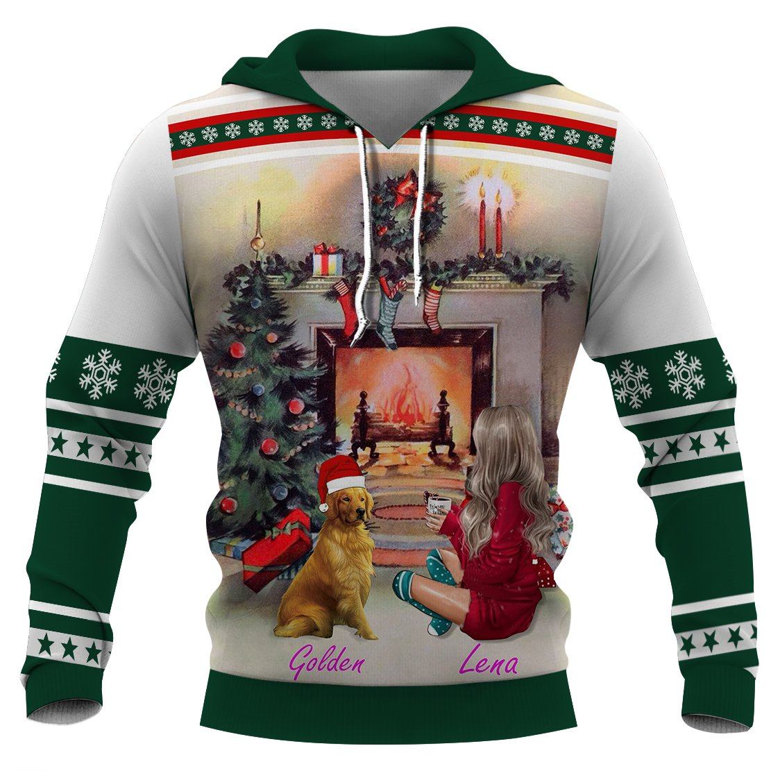 Christmas-Golden Retriever   3D Full Printing