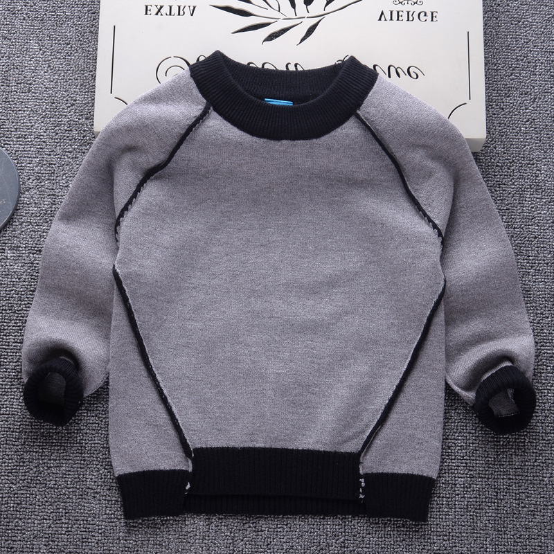 Soft Quality Kids Knitted Wear Boys Sweaters Fall Winter Pullover Outwear Children Clothes alx