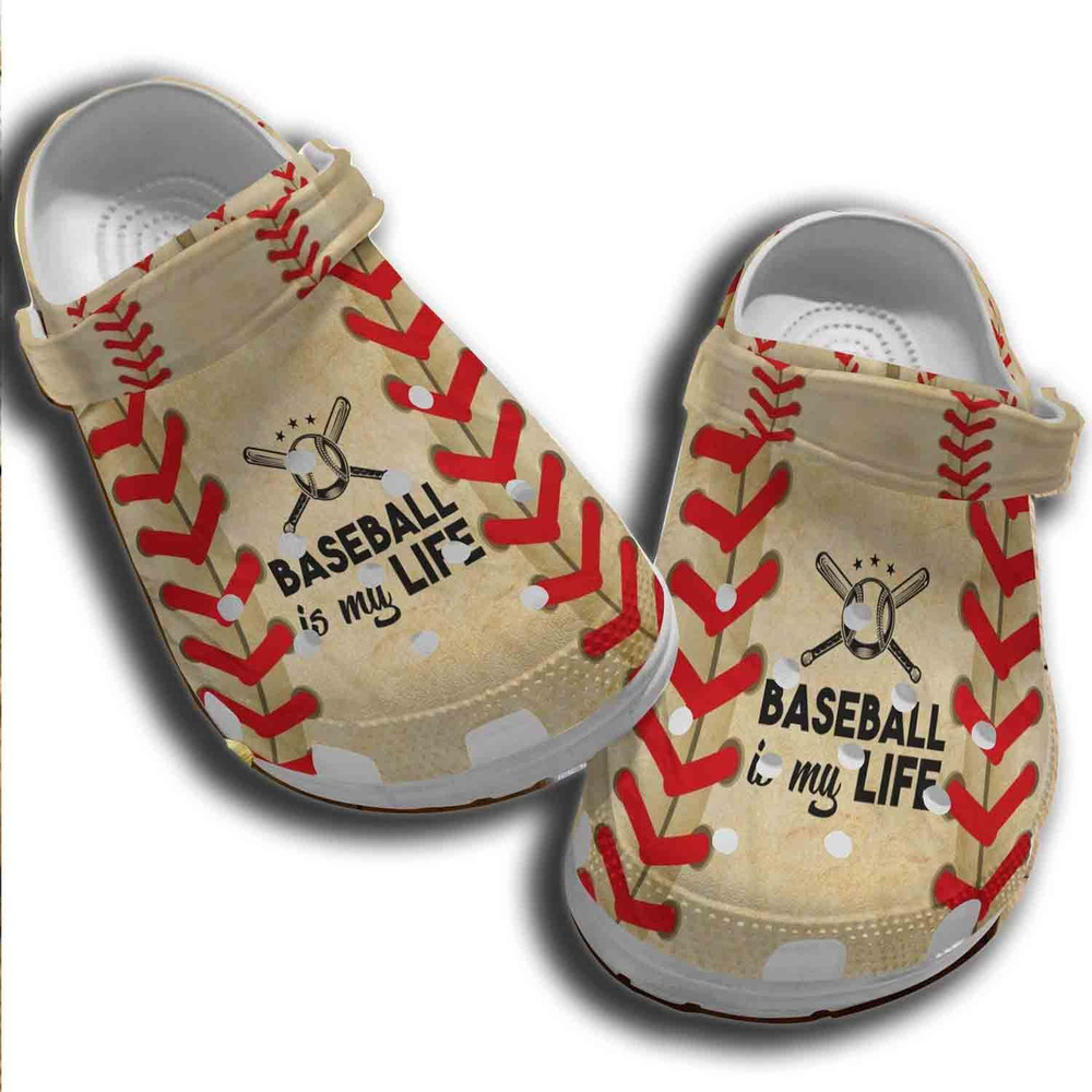 Baseball Crocs – Baseball Is My Life Shoes Crocs For Men Women For Men And Women