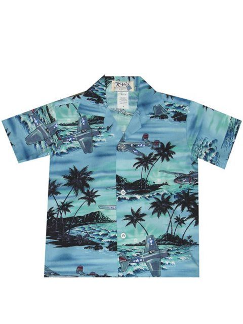 Airplane Blue Black Nice Design Hawaiian Shirt Dhc1806898