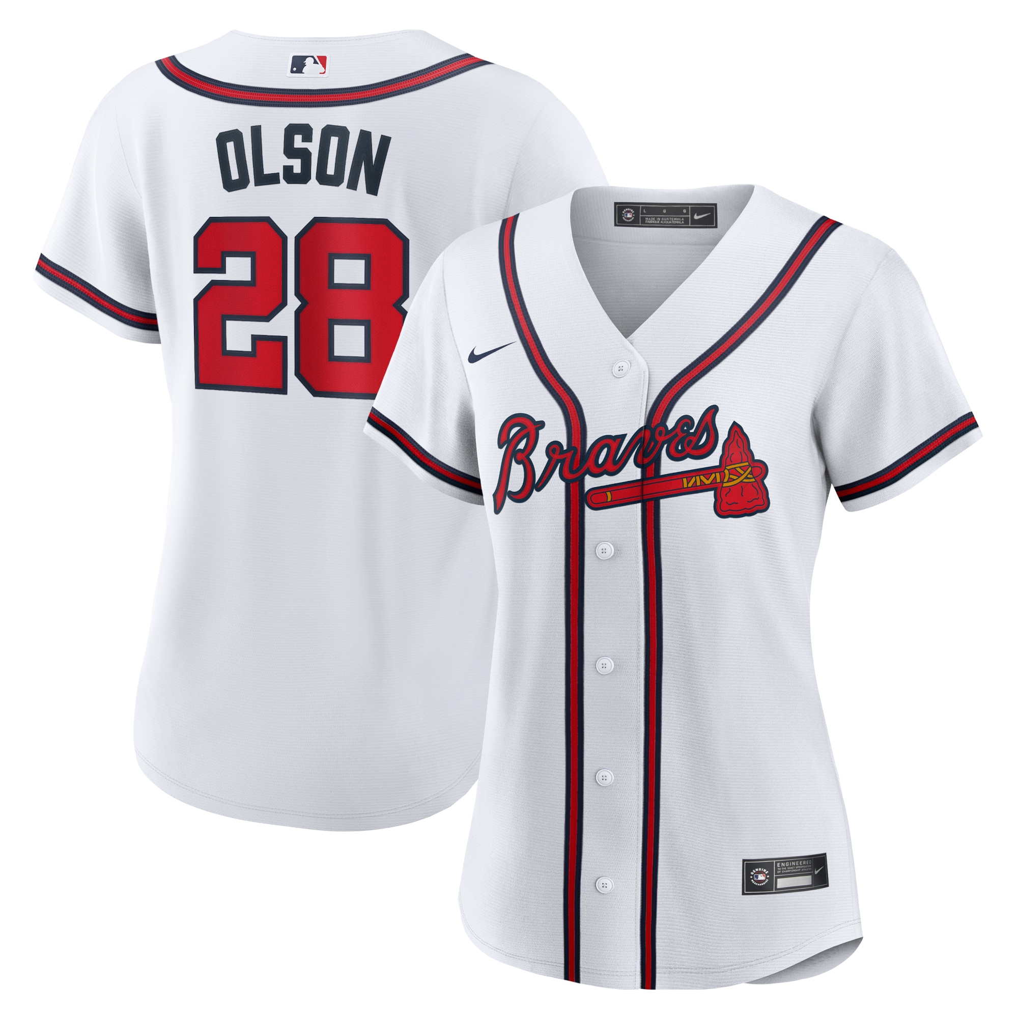 Matt Olson Atlanta Braves Women's Home Replica Player Jersey – White