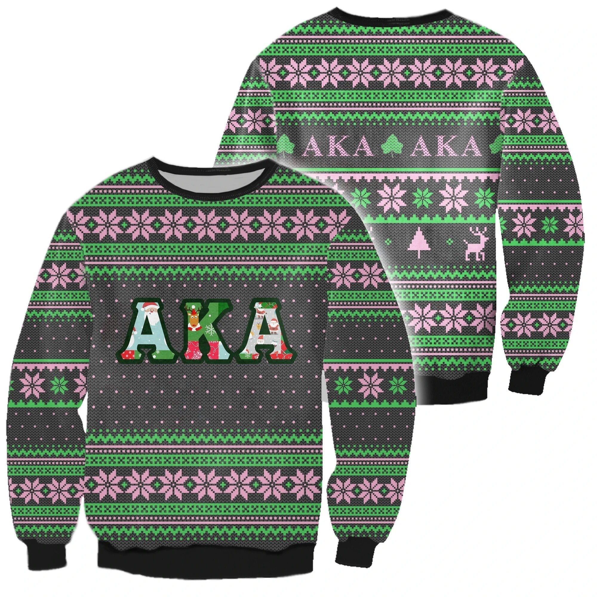 Greek Life Sweatshirt – Santa Claus Alpha Kappa Alpha Sweatshirt