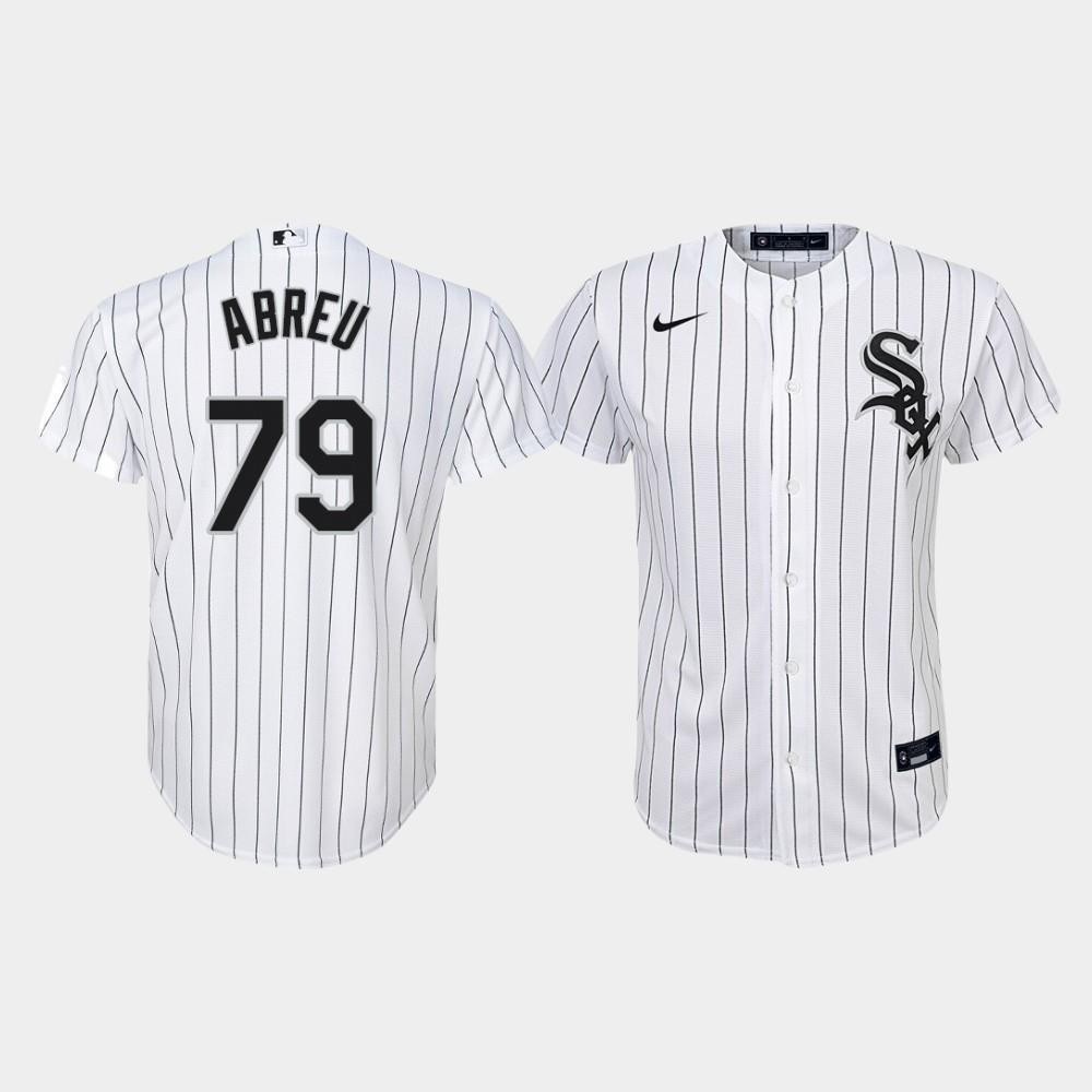 Youth Chicago White Sox Jose Abreu 79 White Home Jersey